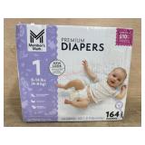 Size 1 Premium Diapers, 164 Count