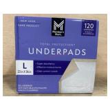 120 Large Underpads, 23 in X 36 in