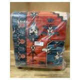 Sonoro Blue Patterned Blanket