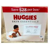 Huggies Skin Essentials Diapers, Size 4, 132 Ct
