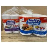 Hefty Supreme Snack and Lunch Plates Set