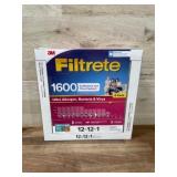 4-Pack 3M Filtrete 1600 Air Filters, 12x12x1