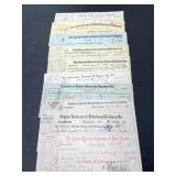 10- early 1900,s Railroad companies bill heads