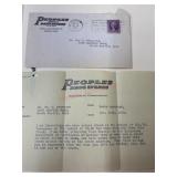 1935 letter and envelope with stamp