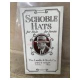 The Lasalle & Kock Co. Schoble hats advertisng