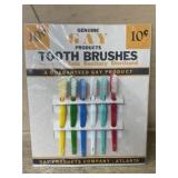 Gay Products brand tooth brush display card