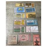 13- Purdue University ticket stubs 1920,s and