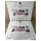 2- White Mountain Bank 2 dollar bill certificates