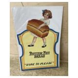 Butter Nut bread advertising sign