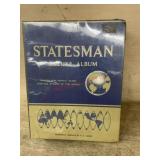 Statesman Deluxe stamp album and some stamps