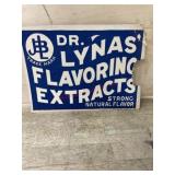 Dr. Lynas Flavoring extracts sign  (damaged)