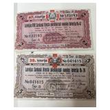 2- Historical lottery tickets from Latvia 1941