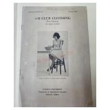 1943 4-H Club Clothing instruction guide
