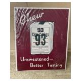 Chew cigar cuttings advertising sign
