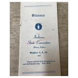 Gideons Indiana State Convention 1948 booklet