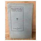 1923 McCormicks Creek Canyon History and