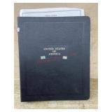 Black binder American plate block album stamps