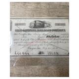 1856 Ohio & Indiana Railroad co. Stock