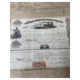 1853 Central Ohio Railroad stock