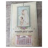 Working Boys Home 1938 calander