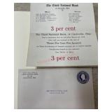 Third National bank of Circleville Ohio letters