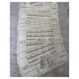 1929-1930 Old checks Citizens National Bank and
