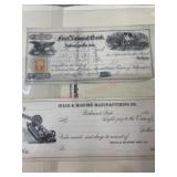 1866 Bank note First national bank and blank bank