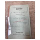 1862 Savings Bank depositor book