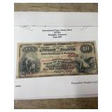 Reproduction of 10 dollar Bank note from National