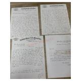 4- 1800,s Bank letter heads