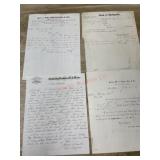 4- 1800,s Bank letter heads