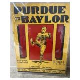 Oct. 4, 1930 Purdue University vs Baylor program