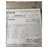 Barrere & Co 1862 promissory note