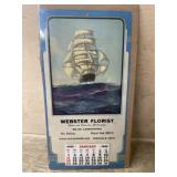 1942 Webster Florist calander