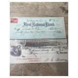 1900 and 1909 bank notes
