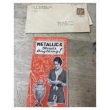 Metallick x sales flyer in old envelope