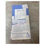 1949 Lincoln Rochester Trust calander