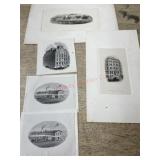 5- Prints of landmark buildings