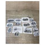 Approx. 14 prints on paper of landmark buildings