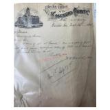 1895 Letter from clerks office Kosciusko County