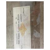 1900 The First National Bank cancelled check