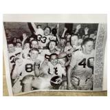 1954 Purdue University football team in locker