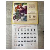 1950 Hennels Service Station calander
