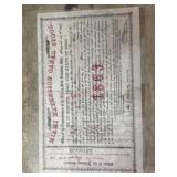 1863 Miami Expension Canal 26 thousand dollar