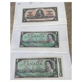 4- Bank notes of Canada  1 and 2 denominations