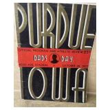 Oct. 30, 1937 Dads Day Purdue University and Iowa