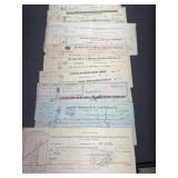 10- early 1900,s Railroad companies bill heads