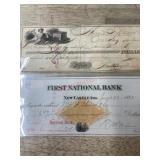 1882 and 1852 bank notes