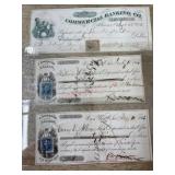 1863, 1810 and 1863 bank notes