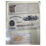 1801, 1861, and 1886 bank notes